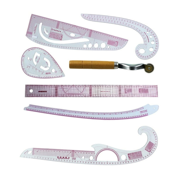 Regla De Costura DIY, Juego De Sastre, Herramientas De Costura, Regla Práctica Duradera Para Modistas, 6 Reglas