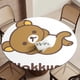 thumbnail image 5 of La aventura de Rilakkuma en el parque temático-theme Fitted Round Tablecloths Elastic Edged Table Covers Waterproof Table Cloth for Kitchen Holiday Party Tables Decor 120cm, 5 of 6