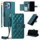 thumbnail image 5 of Funda tipo billetera FOXDOCK para iPhone 15 Pro – Tapa abatible con correa para mujer, 5 of 5