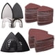 thumbnail image 1 of 104Pcs Oscillating Tool Detail Sanding Pads Kit 2Pcs Triangle Sanding Pads y 2Pcs Finger Sanding Pad 100Pcs Multitool Sandpaper Grit Fit para acabar yeso de lijado de madera, 1 of 3