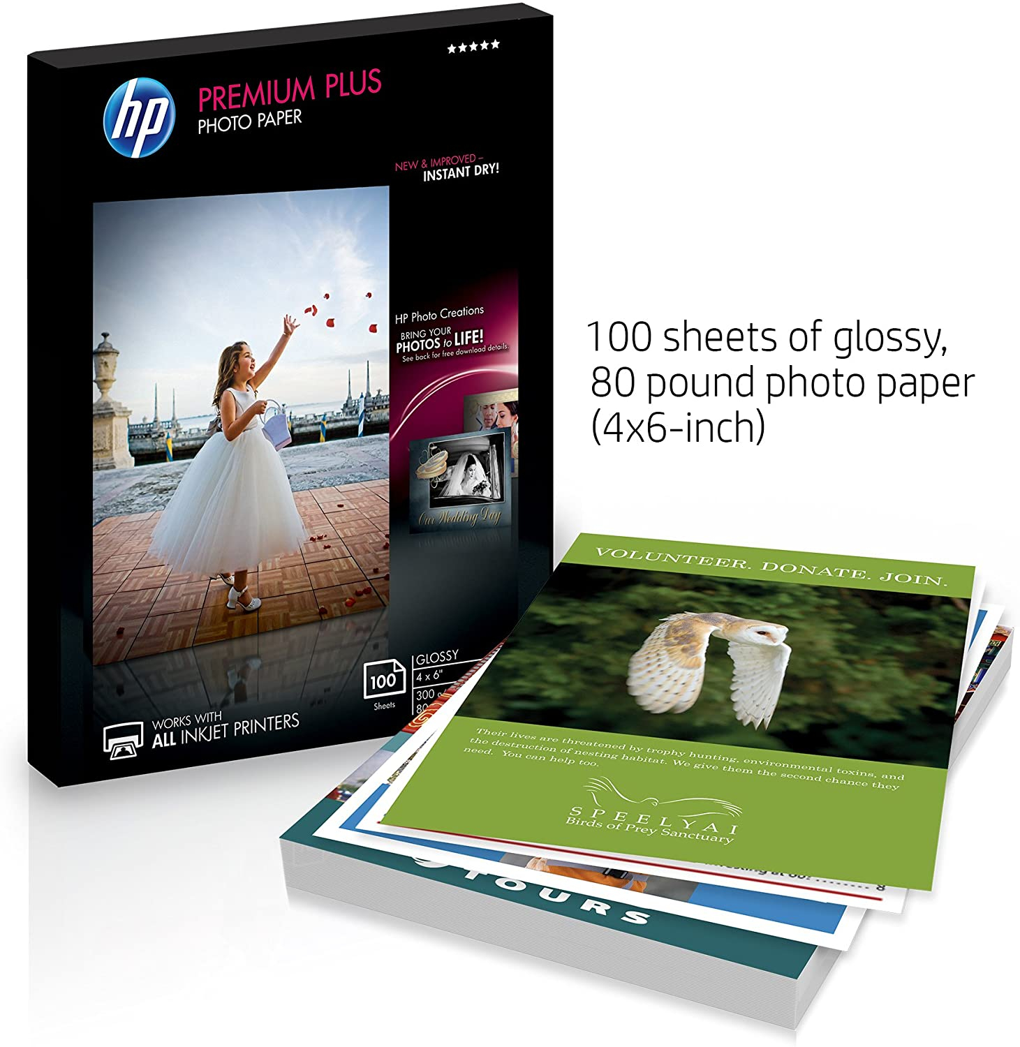 Papel Fotográfico Hp Premium Plus | | Brillante | 4X6 100 Hojas