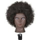 thumbnail image 2 of Peluquería Práctica Muñeca Cabeza Entrenamiento Maniquí Abrazadera Afro Piel Negra, 2 of 3