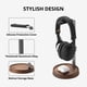 thumbnail image 3 of Soporte para auriculares de madera de nogal muso con base de almacenamiento, 3 of 6