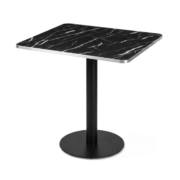 Mesa Cocina Comedor Café Bar Cuadrada Moderna 70x70 Oslo Negra