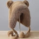 thumbnail image 4 of Gorro de oso, bonito gorro para exteriores con orejas, resistente al viento y cálido., 4 of 5