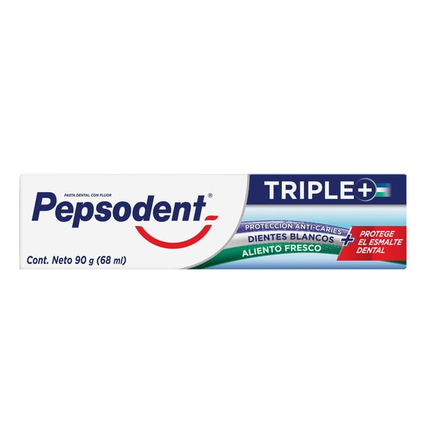 Pasta Dental Pepsodent Triple+ 3un, 90 g | Lider