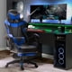 thumbnail image 2 of Silla Gamer Racing con Reposapiés Azul, 2 of 6