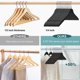 thumbnail image 3 of Perchas de ropa Quality Hangers 42 cm negro, paquete de 20, 3 of 9