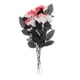 thumbnail image 3 of Rosas De Poliéster Centros De Mesa De Halloween Decoración De Fiesta Blanco Y Rojo, 3 of 5