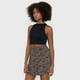 thumbnail image 4 of Falda Mujer Cintura Botones Animal Print Negro Corona, 4 of 5