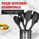 thumbnail image 2 of Juego de Herramientas de Cocina Chef Craft 5 piezas de silicona negra, 2 of 7