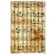 thumbnail image 1 of Cortina de ducha con notas musicales, juego de cortina de baño con ganchos, tamaño 48 x 72 pulgadas, 1 of 3