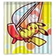thumbnail image 1 of Cortina de ducha con diseño de Pikachu, juego de cortinas de baño con ganchos, tamaño 66 x 72 pulgadas, 1 of 3