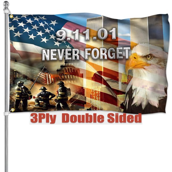 Bandera conmemorativa 911 KNAPAL 3x5 pies de doble cara, poliéster