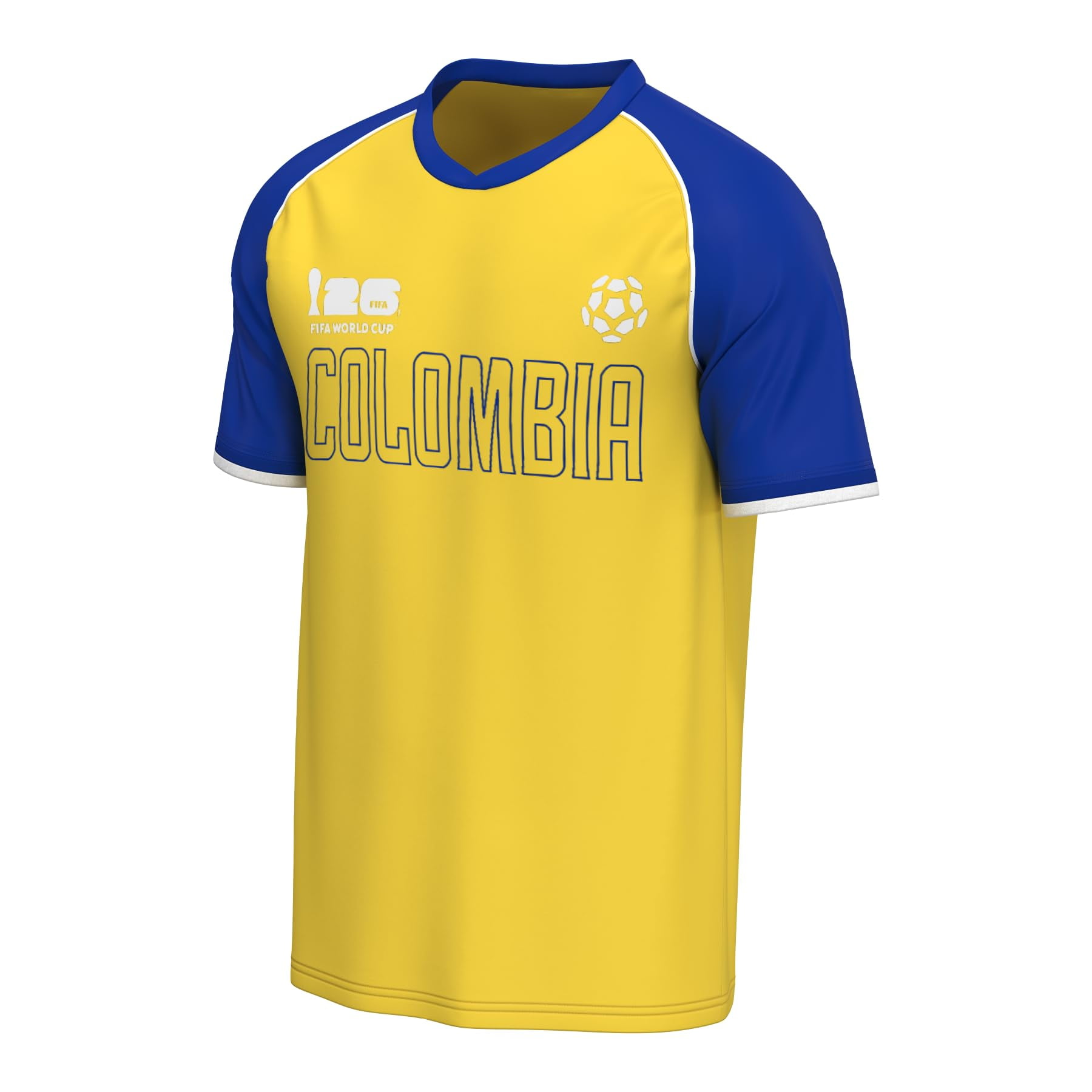 Camiseta Raglán De Fútbol Para Hombre Colombia Xx-large De Outerstuff