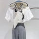 thumbnail image 4 of Bufanda cuadrada de satén con efecto seda para el cuello, de moda, para mujer, 27 x 27 pulgadas, 4 of 5