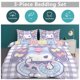 thumbnail image 2 of Kuromi Cute Cartoon Character Duvet Cover Set Bedding Set 1 Duvet Cover And 2 Pillowcases 3D Cartoon Printed Comfortable And Ultra Soft Bed Set Room Decor for Bedroom Twin, 2 of 5