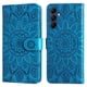 thumbnail image 5 of Funda tipo cartera FOXDOCK para Samsung Galaxy M14 5G , diseño girasol en relieve, cuero PU, cierre magnético, soporte y tarjetero, 5 of 5