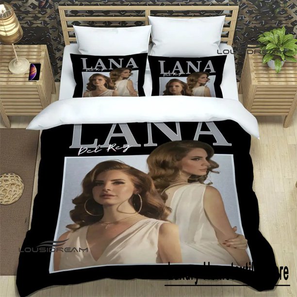 Lana Del Rey printed Bedding Sets exquisite bed supplies set duvet cover bed comforter set bedding set luxury birthday gift Bed Sheets