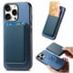 thumbnail image 1 of Funda de Cuero Magnética con Tarjetero para iPhone 16 Pro Max Cubierta Delgada Azul, 1 of 5