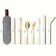 thumbnail image 4 of Travel in Style with our 8-Piece Stainless Steel Portable Utensils Set - Knife, Fork, Spoon, Chopsticks, Cleaning Brush, Straws, and Portable Case, 4 of 5