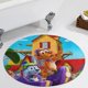 thumbnail image 5 of Go Dog Go Alfombra Redonda de Felpa Coral, Antideslizante, No Desprende Pelusas, Lavable y Duradera para Salón, Dormitorio y Habitación de Niños 60cm, 5 of 6