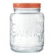 thumbnail image 1 of Canister 900ML 2 Piezas Vidrio Tapa Naranjo, 1 of 2