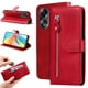 thumbnail image 2 of Funda con Cremallera para OPPO A58 4G, Carcasa Cartera de Cuero PU con Soporte y Tarjetero, 2 of 6