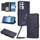 thumbnail image 1 of Funda Cartera Trébol para Samsung Galaxy S21 Ultra con Ranuras Tarjetas y Carga Inalámbrica Azul oscuro, 1 of 6