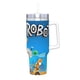 thumbnail image 2 of Rob el Robot Vaso aislado de acero inoxidable con asa, diseño temático, regalo para familia, amigos y fans; incluye pajita y encaja en el portavasos estándar, 40 oz, 2 of 6