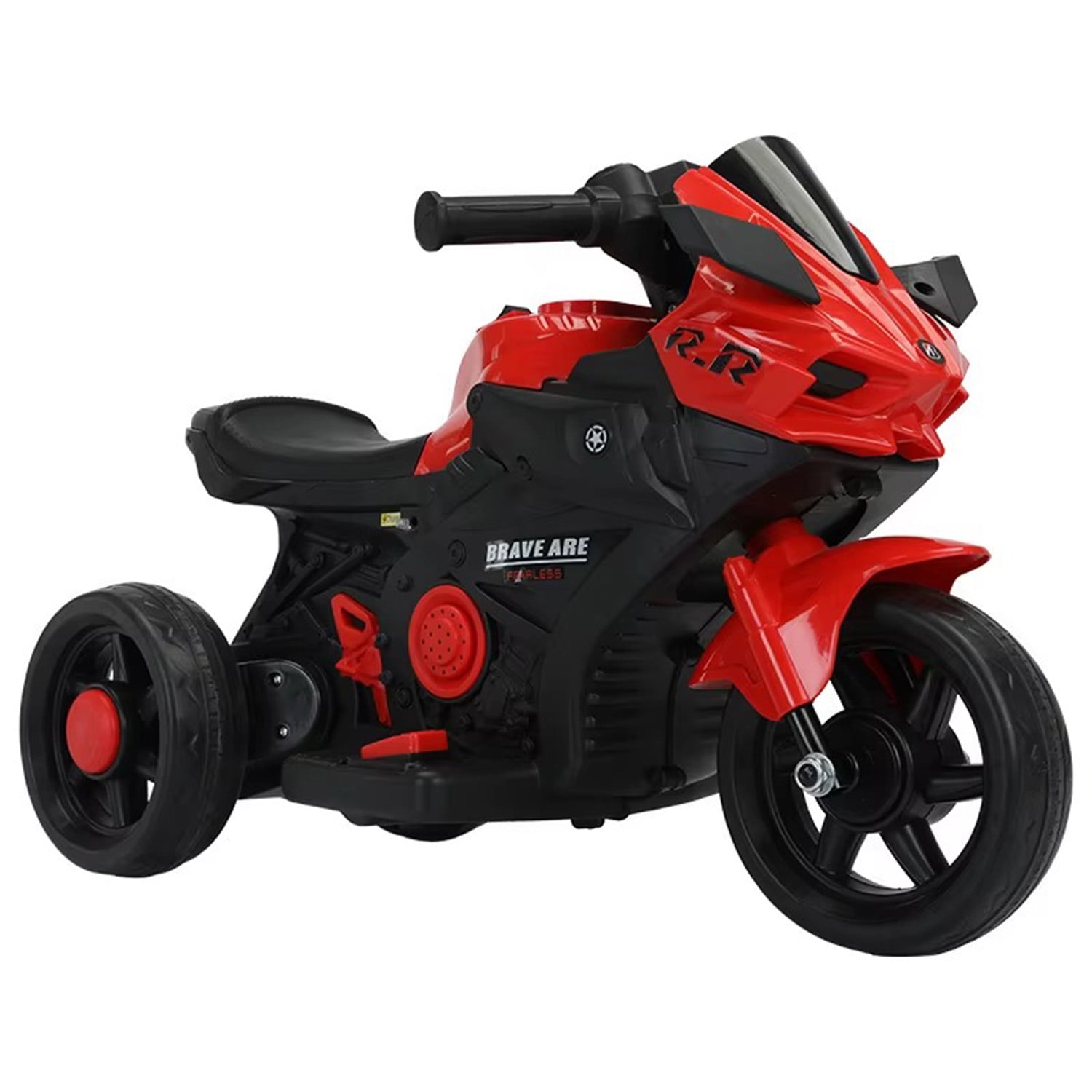 Mundo Online - Moto Eléctrica Infantil 3 Ruedas Con Sonido Rr Brave 6v Roja