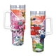 thumbnail image 4 of Super Wings Vaso aislado de acero inoxidable con asa, diseño temático, regalo para familia, amigos y fans; incluye pajita y encaja en el portavasos estándar, 40 oz, 4 of 6