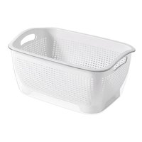 Magideal - Colador De Cocina, Juego De Cuencos, Escurridor De Frutas, Cesta De Almacenamiento De Alimentos, Coladores De Alimentos Para Espaguetis, Granos De Ceb Blanco Grande