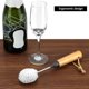 thumbnail image 5 of Juego de 3 pinceles para cristal con sabor a whisky, madera de haya natural QWORK, 5 of 8