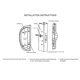 thumbnail image 5 of Juego de manija para puerta corrediza de patio ALLYWASAI estilo mortise, blanco, 5 of 6