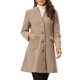 thumbnail image 1 of INSPIRE CHIC Abrigo de Invierno para Mujer Elegante Cuello en V Sin Cuello Abotonado Largo Abrigos de Guisante M Marrón, 1 of 6
