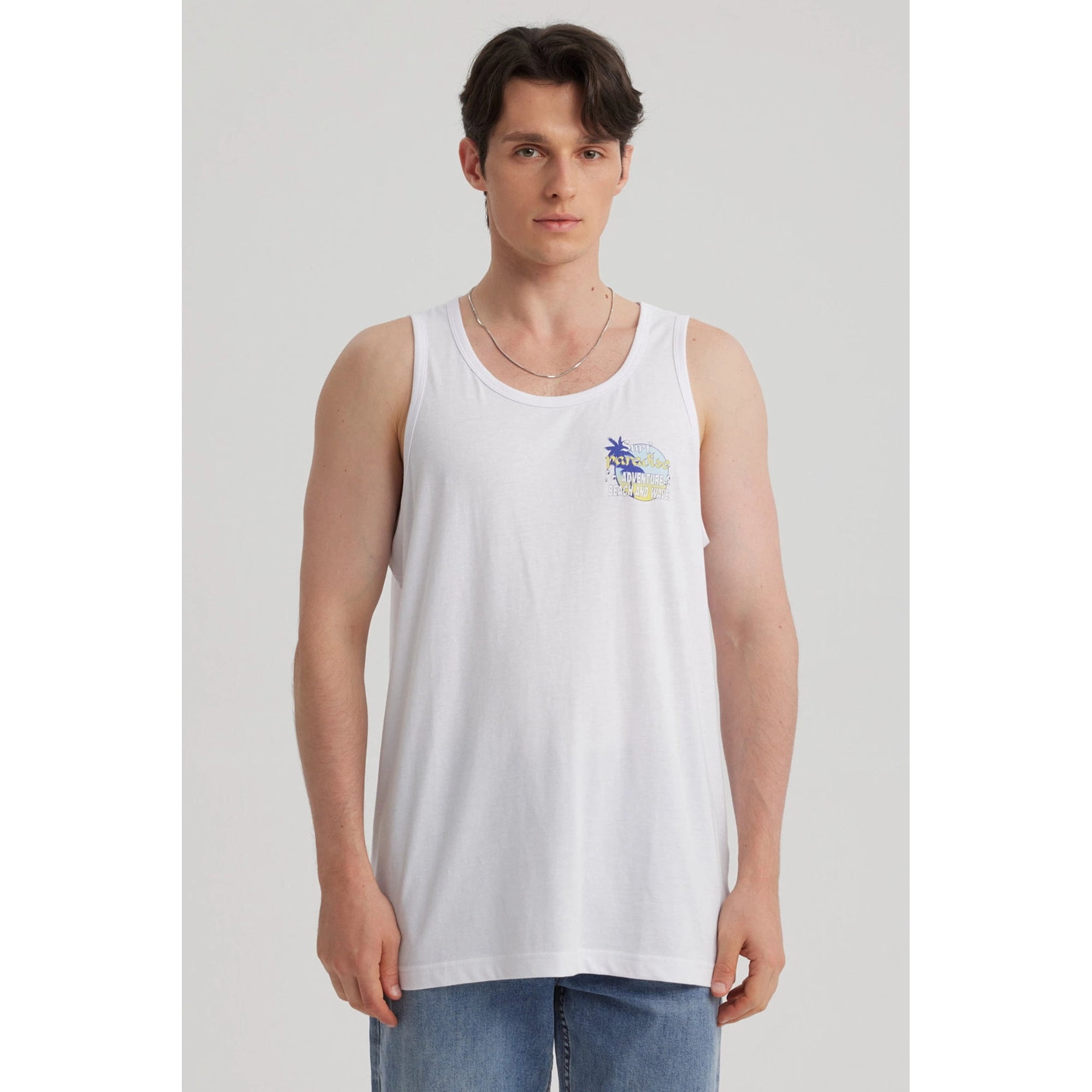 Fashionspark - Polera Hombre Estampado Blanco