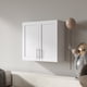 thumbnail image 2 of Stackable Wall Mounted Storage Cabinet, 11.81 "D x 31.50"W x 29.92 "H, White, 2 of 3