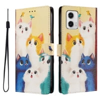 Foxdock Funda Tipo Cartera Para Motorola Moto G73 Con Soporte Y Correa – Diseño De Patrones Lindos