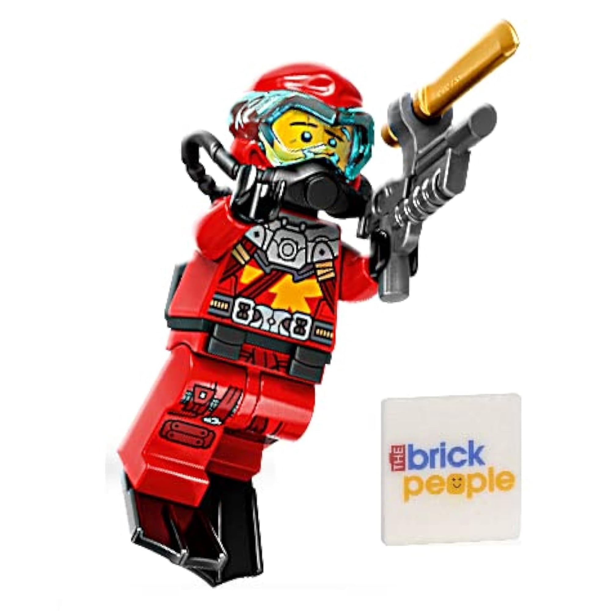 Figura De Acción Lego Kai Ninjago Equipo De Buceo Katana Arpón