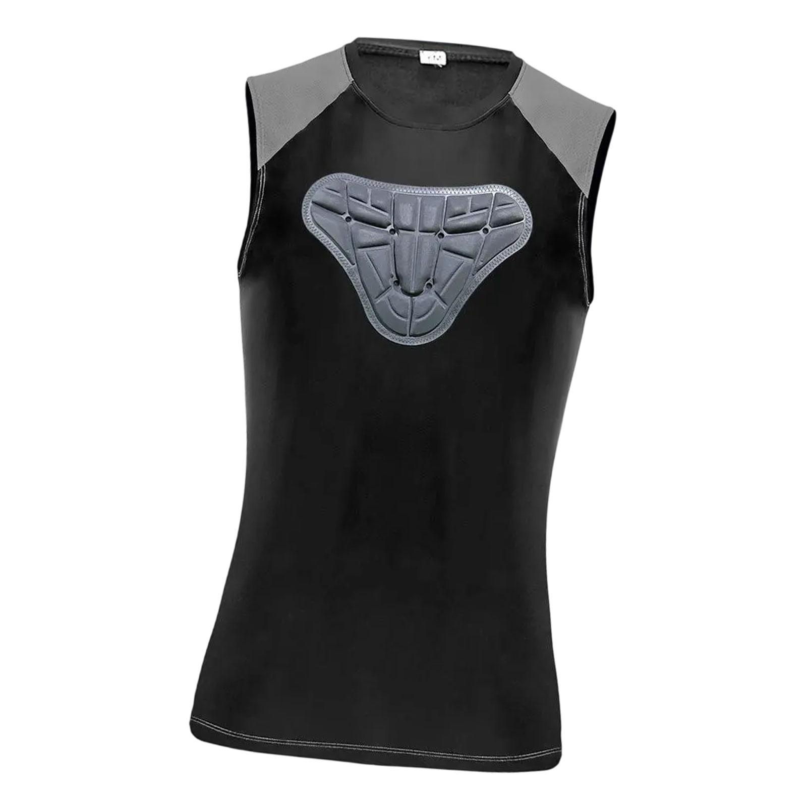 Ioensy - Chaleco Protector De Costillas De Pecho Acolchado Para Hombre, Equipo Para Entrenamiento De Fútbol Y Béisbol, Talla L