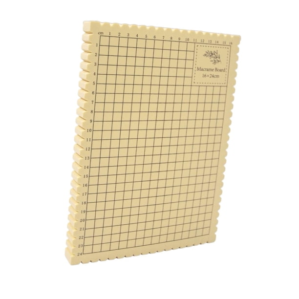 Tablero de Macramé con Rejilla para Proyectos de Tejido Y Nudos Herramienta Esencial para Crear Pulseras Y Joyas Diseño Portátil Y Práctico Adecuado 16 x 24 cm