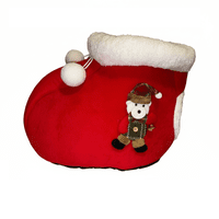 Genérico - Cama Mascota Bota Oso Color Rojo