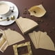 thumbnail image 4 of 1 caja de papel de filtro de café de 1 a 4 tazas 100 piezas de filtros de café por goteo hechos a mano con orejas colgantes papel de filtro de café en polvo, 4 of 6