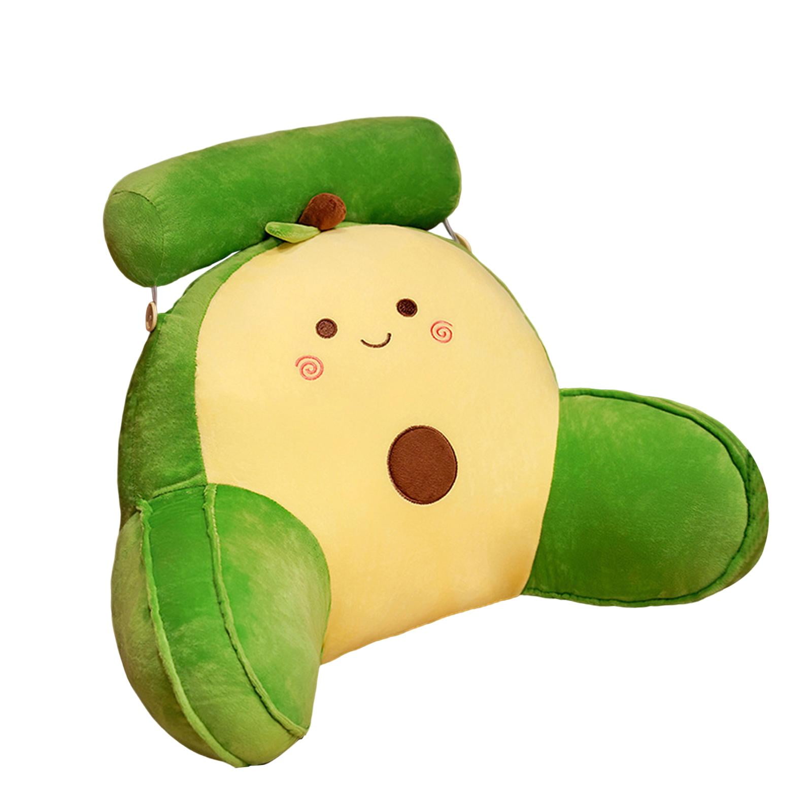 Bothyi - Linda Almohada De Felpa Linda De Dibujos Animados Suave Sofá Cama Cojín Decoración Del Hogar M Aguacate