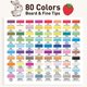 thumbnail image 2 of Juego de rotuladores de alcohol WELLOKB, 80 colores, rotuladores artísticos de doble punta, 2 of 8