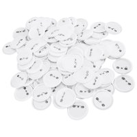 Magideal - 100 Piezas De Suministros De Botones, Pieza De Insignia De Botón, Manualidades De Bricolaje, Hojalata, Suministros De Arte, Regalos, Recuerdos, Pieza