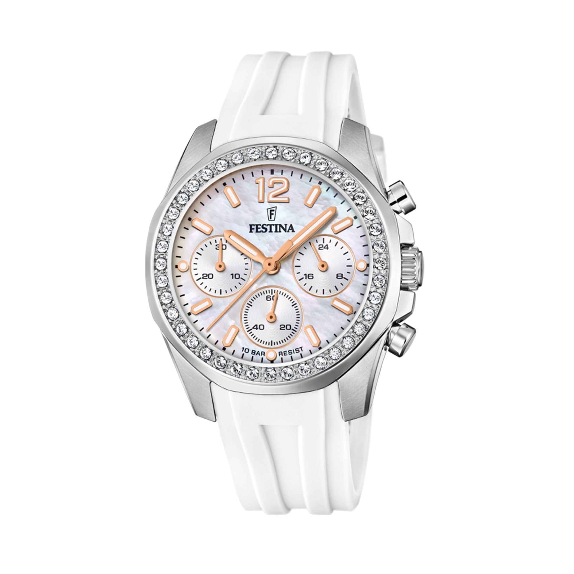 RELOJ RETRO F16573/2 BLANCO CORREA DE PIEL, HOMBRE