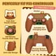 thumbnail image 2 of Funda de silicona para el mando de PS5, funda protectora suave y antideslizante, funda de silicona con pegatinas para el panel táctil/tapas de agarre para el pulgar-Marrón, 2 of 9