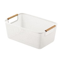 Magideal - Canasta De Almacenamiento Tablero Organizador Bin Tolder Decoración Del Juguete Cesta De Decoración Reutilizable Con Varios Neumáticos En Varias Ocasi Blanco